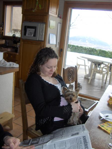 ma soeur et mon tit chien